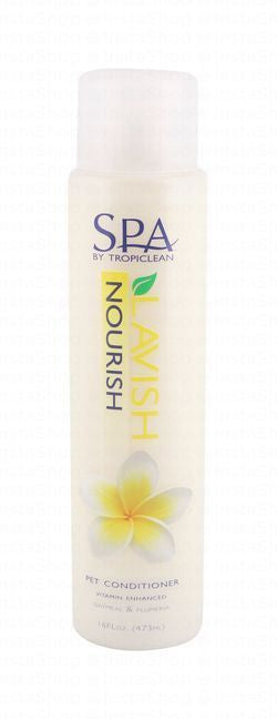 Tropiclean Spa Lavish Nourish Pet Conditioner with Oatmeal & Plumeria