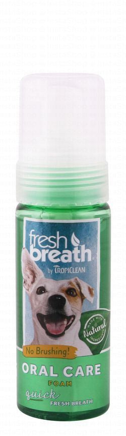 Tropiclean Fresh Breath Dog Oral Care Foam