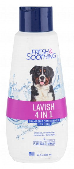 Fresh & Soothing Lavish 4in1 Dog Shampoo & Conditioner Papaya & Kiwi Scent