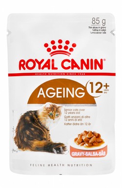 Royal Canin Ageing Support Wet Food Slices in Gravy for Senior Cats (12+ Years)