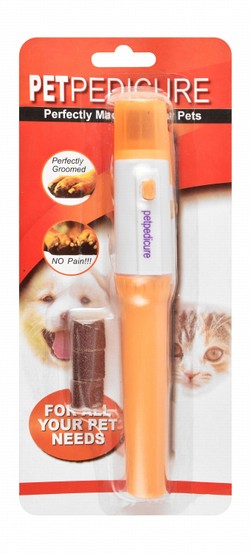 Petbroo Orange & White Electric Pet Nail Grinder