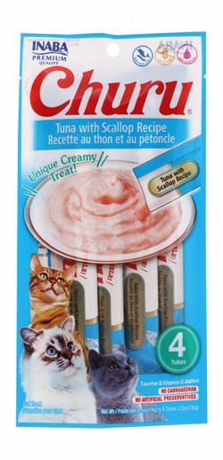 Inaba Churu Cat Treats with Tuna & Scallop