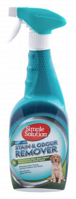 Simple Solution Dog Stain & Odor Remover Spray Spring Rainforest Fresh Scent