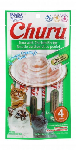 Inaba Churu Creamy Cat Treats with Tuna & Chicken