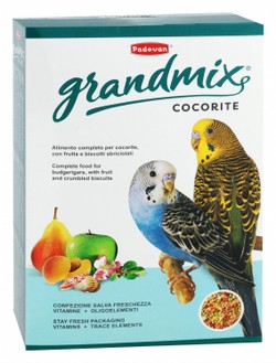 Padovan Cocorite Grandmix Wavy Bird Food with Mixed Nuts, Seeds & Fruits for Parrots