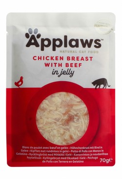 Applaws Natural Wet Cat Food with Chicken Breast & Beef in Jelly