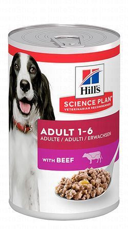 Hill's Science Plan Wet Food with Beef for Adult Dogs (1-6 Years)