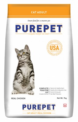 Purepet Dry Food with Chicken for Adult Cats