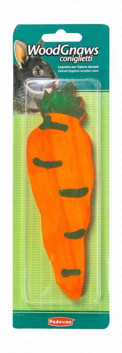Padovan Woodgnaws Orange Dental Hygiene Toy for Rabbits