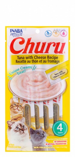 Inaba Churu Creamy Tuna & Cheese Cat Treats