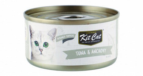 Kit Cat Deboned Toppers Wet Cat Food with Tuna & Anchovy in Aspic