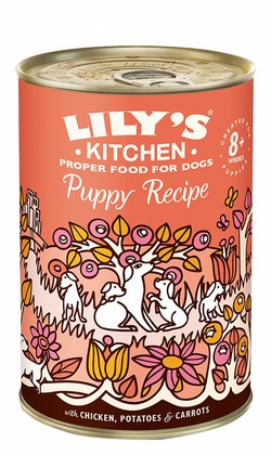 Lily's Kitchen Wet Food with Chicken, Potatoes & Carrots for Puppies (8+ weeks)