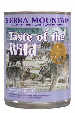 Taste of the Wild Sierra Mountain Wet Dog Food with Lamb in Gravy