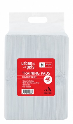 The Urban Pet Medium White Dog Training Pads (60x60cm)