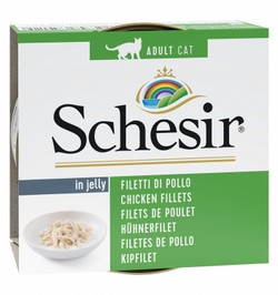 Schesir Wet Food with Chicken Fillet in Jelly for Adult Cats