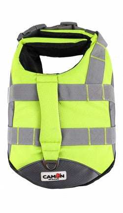 Camon Reflex Small Neon Green 27cm Reflective Life Vest for Dogs (7-10kg)
