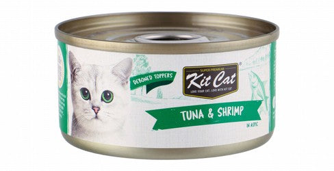 Kit Cat Deboned Toppers Wet Cat Food Food with Tuna & Shrimp in Aspic