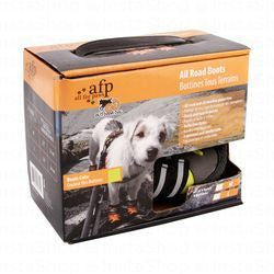 All for Paws Medium Black & Green Reflective All Terrain Dog Boots (5.7cm)