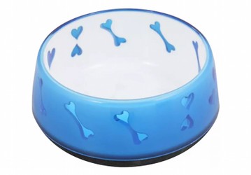 All for Paws Medium Blue 600ml Anti-Skid Dog Bowl (15x15x6cm)