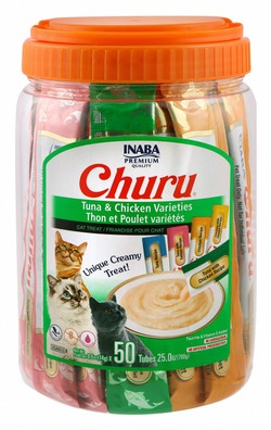 Inaba Churu Creamy Cat Treats Tuna & Chicken Varieties