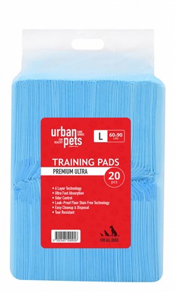 The Urban Pet Large Blue Dog Training Pads (60x90cm)