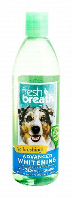 Tropiclean Fresh Breath Advanced Whitening Oral Care Water Additive for Dogs