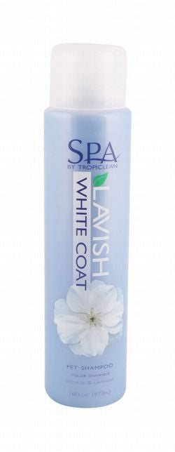 Tropiclean Spa Lavish Color Enhancing White Coat Pet Shampoo with Oatmeal & Lavender