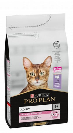 Purina Pro Plan Delicate Digestion Dry Food with Turkey for Adult Cats (1+ Years)
