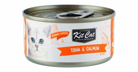 Kit Cat Deboned Toppers Wet Cat Food with Tuna & Salmon in Aspic
