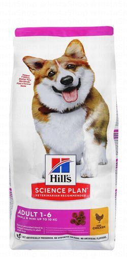Hill's Science Plan Dry Food with Chicken for Small & Mini Breed Adult Dogs (1-6 Years & Up to 10kg)