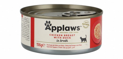 Applaws Natural Wet Cat Food with Chicken Breast & Duck in Broth