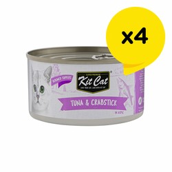 Kit Cat Wet Food Toppers with Deboned Tuna & Crab Stick in Aspic