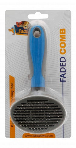 Saas Medium Blue & Gray Pet Massage Brush