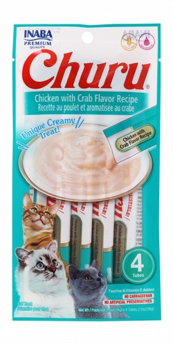 Inaba Churu Cat Treats Chicken & Crab Flavor