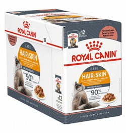 Royal Canin Hair & Skin Care Wet Food Slices in Gravy for Adult Cats (1+ Years)