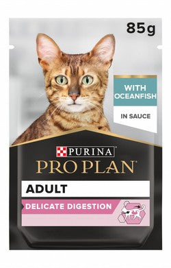 Purina Pro Plan Nutri Savour Wet Food with Ocean Fish in Gravy for Delicate Cats