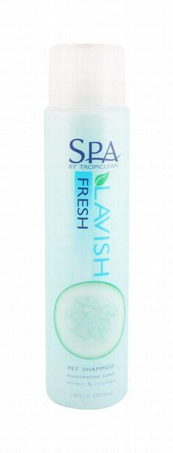 Tropiclean Spa Lavish Fresh Pet Shampoo with Oatmeal & Cucumber