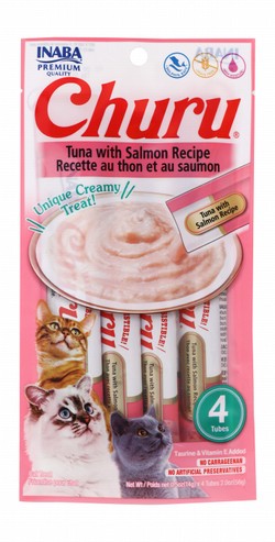 Inaba Churu Creamy Cat Treats with Tuna & Salmon