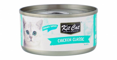 Kit Cat Deboned Toppers Wet Cat Food with Chicken in Aspic
