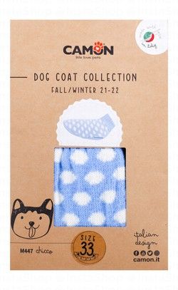 Camon Blue & White Dog Coat Size 33