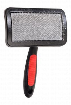 Camon Medium Black & Red Pet Slicker Brush (10x6cm)