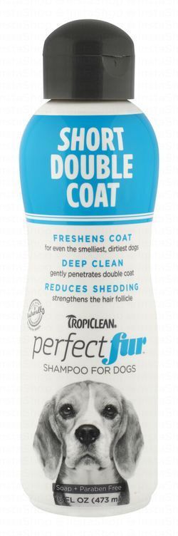 Tropiclean Perfect Fur Short Double Coat Dog Shampoo