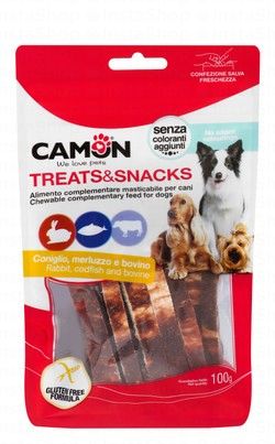 Camon Dog Treats with Rabbit, Codfish & Bovine