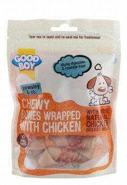 Good Boy Pawsley & Co. Small Bone Dog Chew Treats with Chicken (7 Pieces)