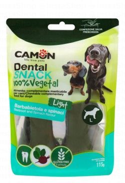 Camon Light Assorted Dental Treats Beetroot & Spinach Flavor for Large Breed Dogs