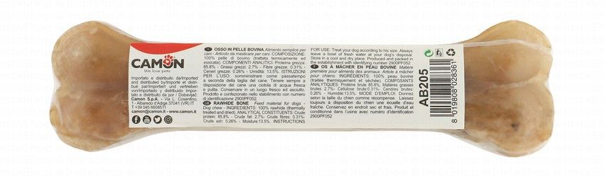 Camon 20cm Rawhide Bone Dog Chew Treat