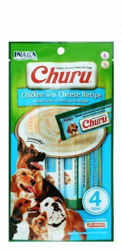 Inaba Churu Dog Treats with Chicken & Cheese