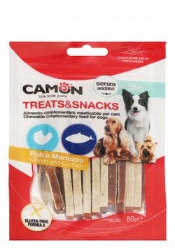 Camon Treats with Chicken & Codfish for Adult Dogs