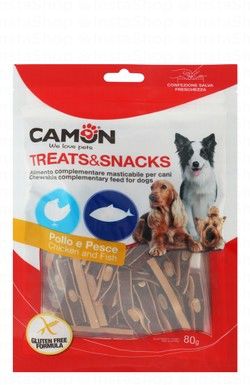 Camon Treats with Chicken & Fish for Adult Dogs
