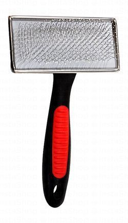 Camon Medium Black & Red Pet Slicker Brush (8.5x4.5cm)